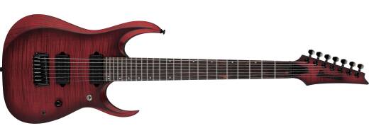 Ibanez - RGD 7-String Electric Guitar - Stained Wine Red Burst Flat