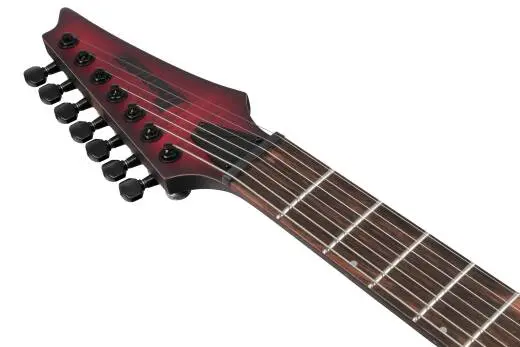 RGD 7-String Electric Guitar - Stained Wine Red Burst Flat
