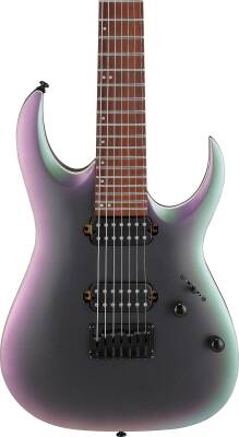 RGA Standard 7-String Electric Guitar - Black Aurora Burst Matte
