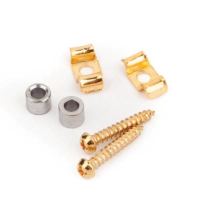 Vintage-Style Stratocaster String Guides (2) - Gold