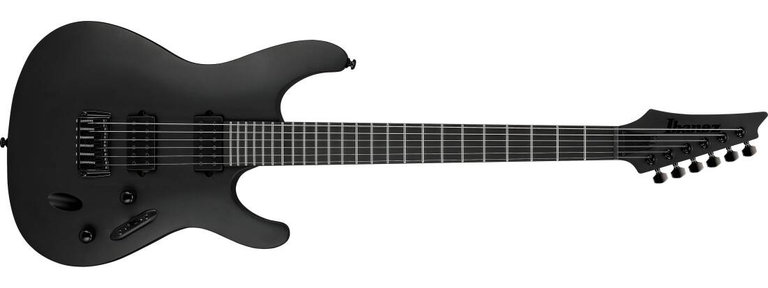 S Iron Label Electric Guitar - Black Flat