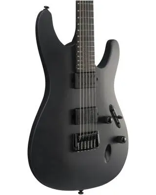 S Iron Label Electric Guitar - Black Flat
