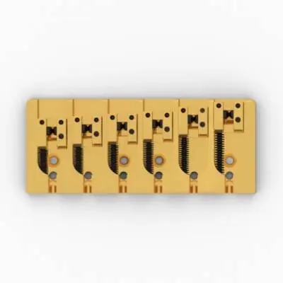 Hipshot - 6 String A Style Aluminum Bass Bridge - Gold