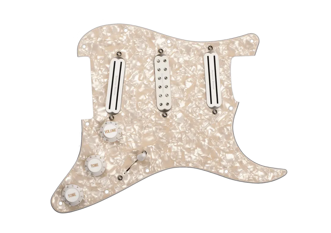 Dave Murray Signature Loaded Pickguard - Pearloid
