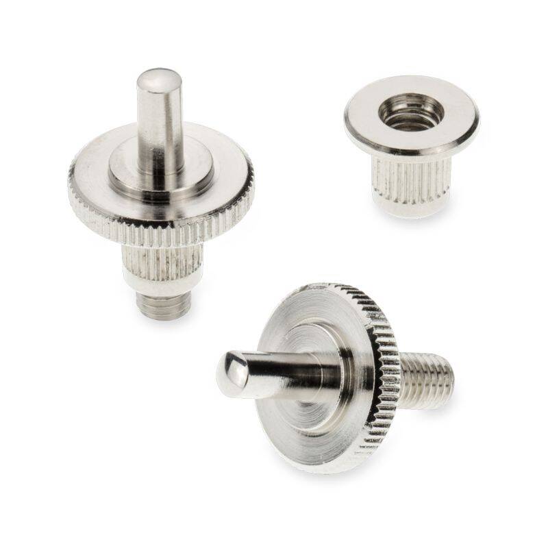 Press-in Bushings and Height-Adjustment Screws - Chrome