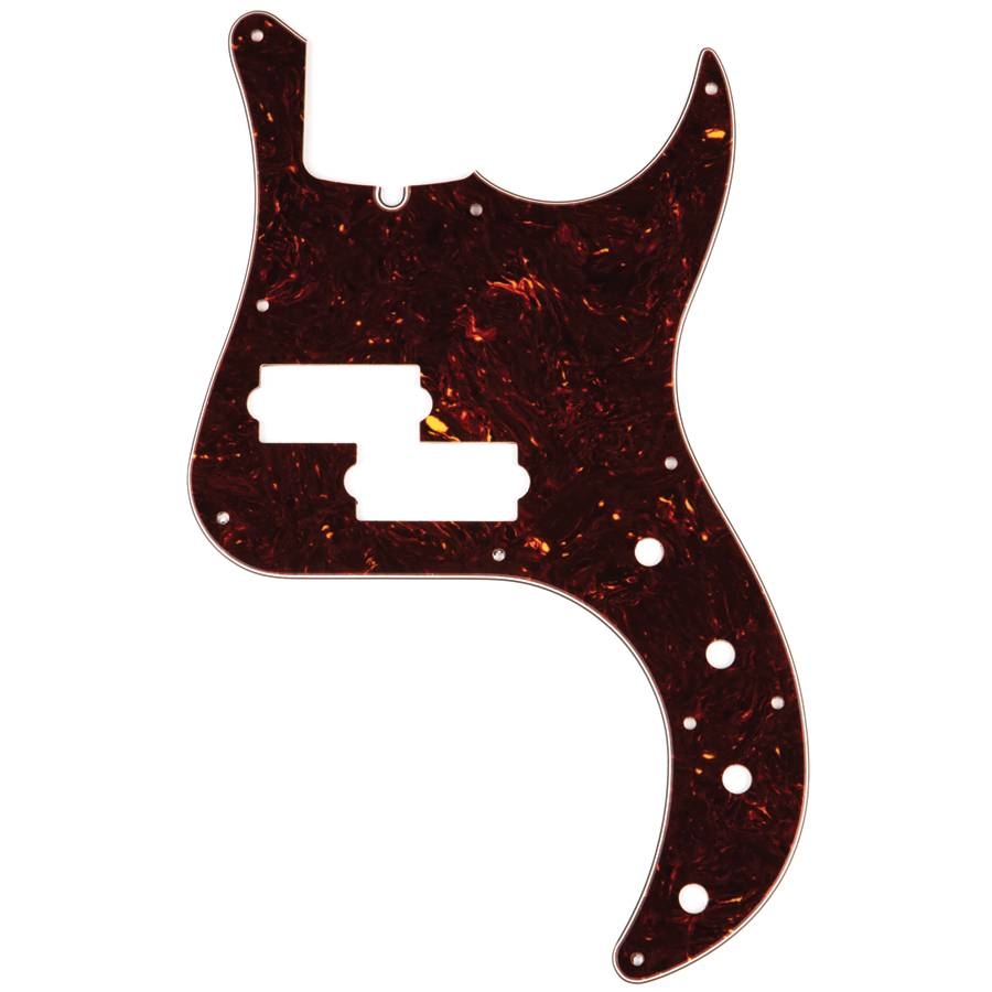 10-Hole American Deluxe Precision Bass Pickguards (1998-2010) - Brown Shell
