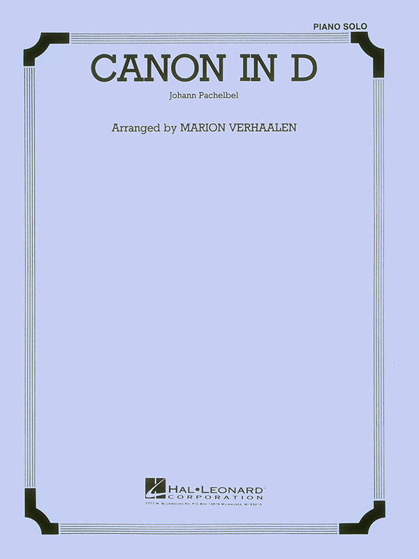 Canon in D - Pachelbel - Piano - Sheet