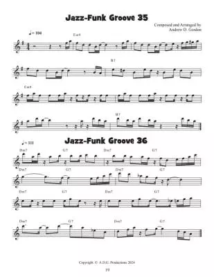 100 Ultimate Jazz-Funk Grooves - Gordon - Flute - Book/Audio Online