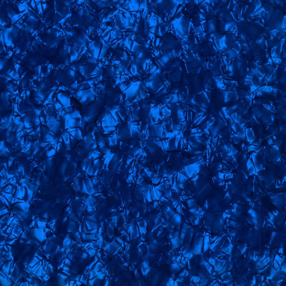 Pickguard Material Blank, Oversized - Dark Blue Pearl/Black/White/Black