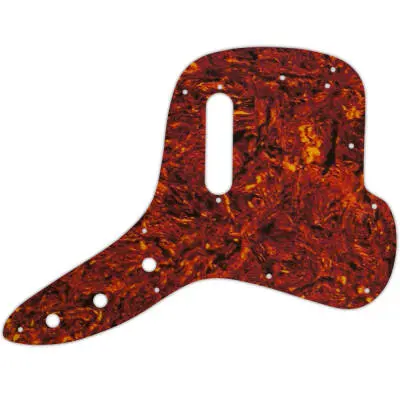 WD Music - Custom Pickguard for Fender 1971-1977 Musicmaster Bass - Tortoise Shell/White