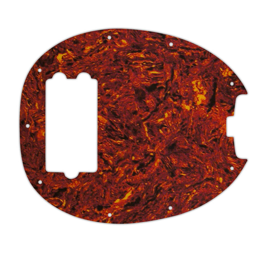 Custom Pickguard for Music Man StingRay Classic Bass - Tortoise Shell/White