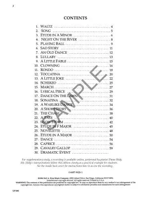 30 Children\'s Pieces, Op. 27 - Kabalevsky/Snell - Piano - Book