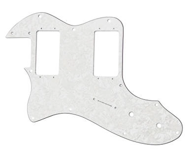 \'72 Tele Custom Thinline Pickguard - White Pearl