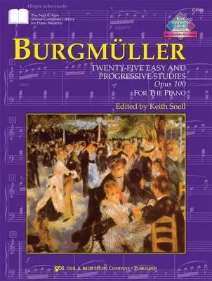 Neil A. Kjos Music Co - 25 Easy and Progressive Studies, Op. 100 - Burgmuller - Piano - Book