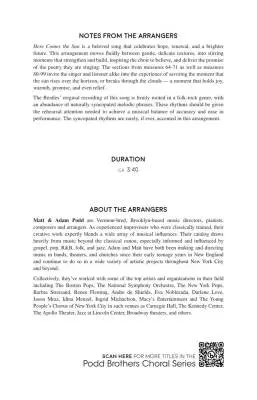 Here Comes the Sun - Beatles/Podd - Choral Octavo - SAB Accompanied