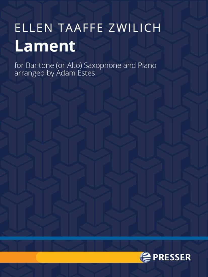 Lament - Zwilich/Estes - Baritone Saxophone/Piano - Sheet