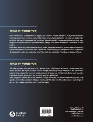 Songs by European Women Composers - Nelleke - Voice/Piano - Book