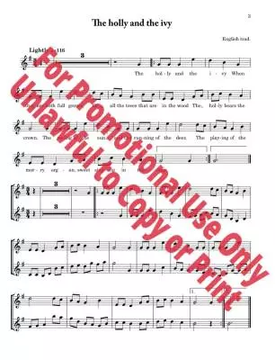 A Calendar of Carols - Parry/Alley - Violin (opt. Violin 2/Piano) - Book