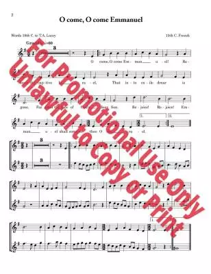 A Calendar of Carols - Parry/Alley - Violin (opt. Violin 2/Piano) - Book