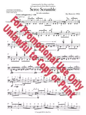 Scree Scramble - Morris - Double Bass - Sheet