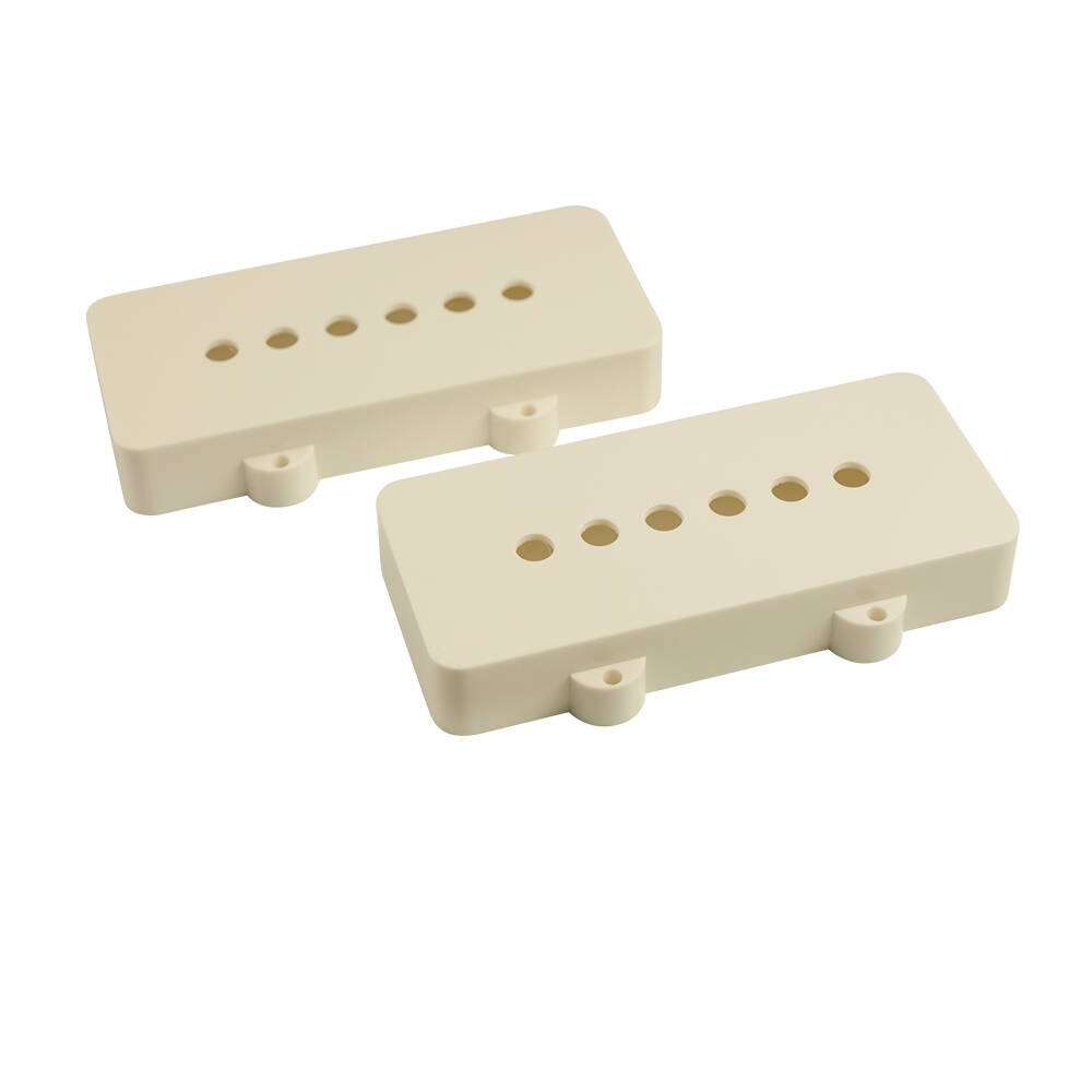 Replacement Open Pickup Cover Set for Fender Jazzmaster - White (25 Sets)