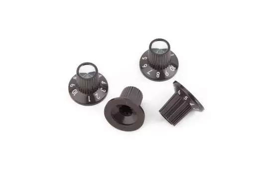 Acoustasonic Series \'1-10\' Brown/Silver Amplifier Knobs (4)