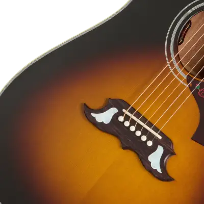 Dove Mahogany Acoustic/Electric Guitar with Hardshell Case - Satin Vintage Sunburst