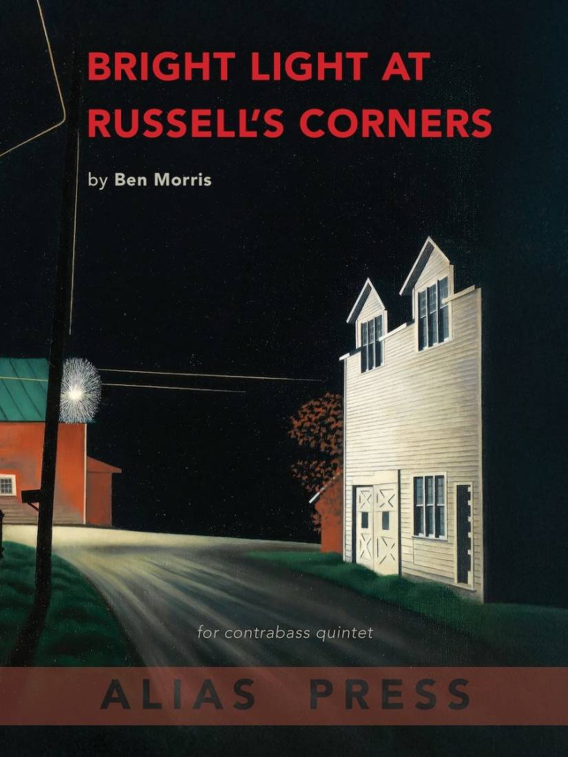 Bright Light at Russell\'s Corners - Morris - Double Bass Quintet - Score/Parts