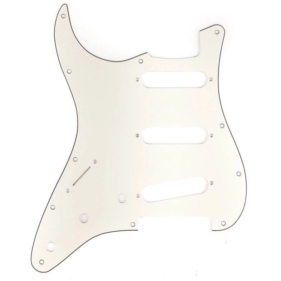 3-Ply Parchment 11-Hole Mount S/S/S Stratocaster Pickguard (Left Hand)