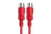 MIDI Cable 5-pin DIN to Same - 5 foot - Red