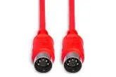 MIDI Cable 5-pin DIN to Same - 5 foot - Red