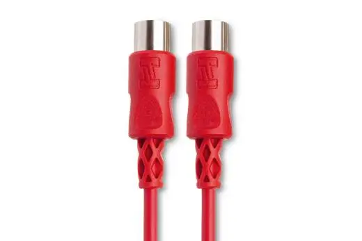 MIDI Cable 5-pin DIN to Same - 5 foot - Red
