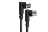Right Angle MIDI Cable 5-pin DIN to Same - 10 foot