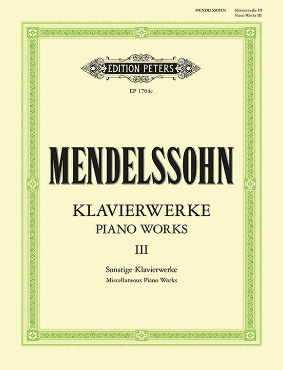Complete Piano Works Vol.3 - Mendelssohn/Kullak - Piano - Book