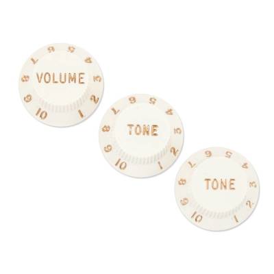 Stratocaster Knobs - Parchment (Set of 3)