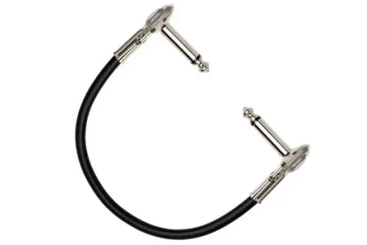 Guitar Patch Cable, Low-profile Right Angle to Same, 6-inch (6 Pack)