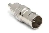 75 Ohm Video Adaptor, BNC Female to RCA