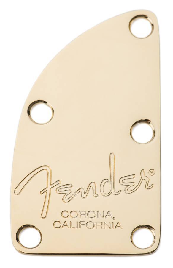 American Deluxe Bass 5-Bolt Neck Plate - Gold