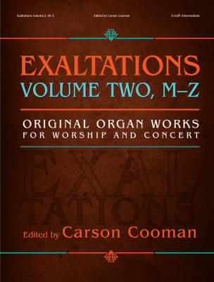 Exaltations Vol. 2 (M-Z) - Cooman - Organ (3-staff) - Book/Spiral