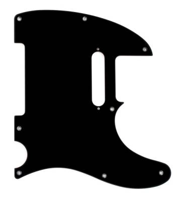 1-Ply Black (Vintage-Style \'Bakelite\') 8-Hole Mount Telecaster Pickguard