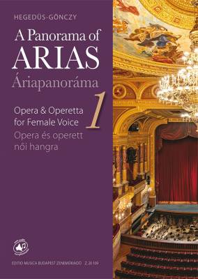 A Panorama of Arias Vol.1. - Hegedus - Female Voice/Piano - Book/Audio Online