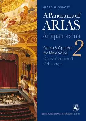Editio Musica Budapest - A Panorama of Arias Vol. 2 - Hegedus - Male Voice/Piano - Book/Audio Online
