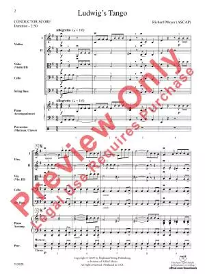 Ludwig\'s Tango - Meyer - String Orchestra - Gr. 2