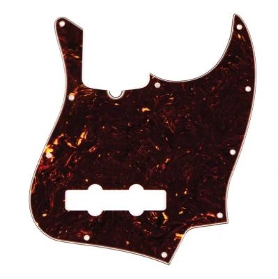 4-Ply 10 Hole Mount Jazz Bass Pickguard - Tortoise Shell