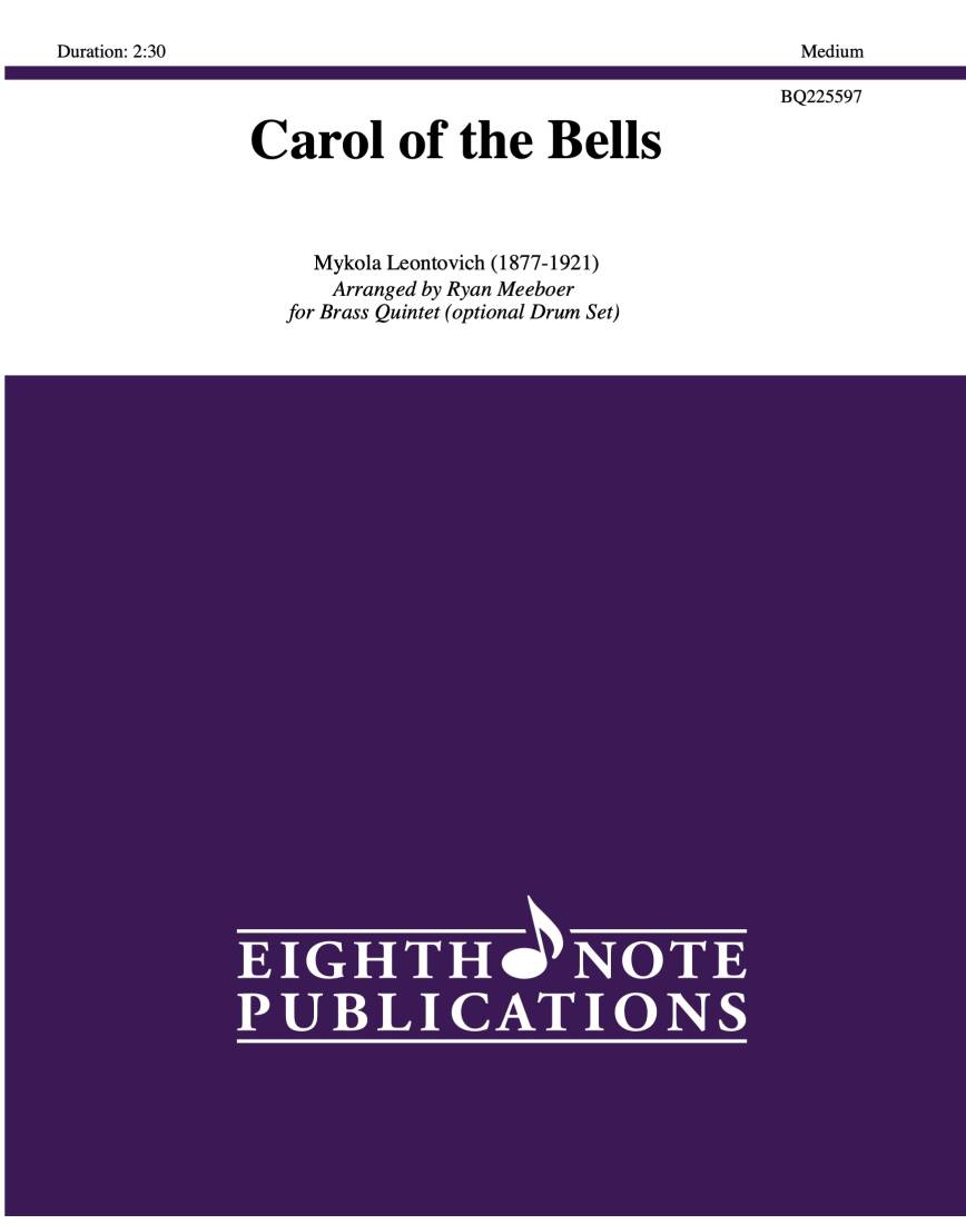 Carol of the Bells - Leontovich/Meeboer - Brass Quintet