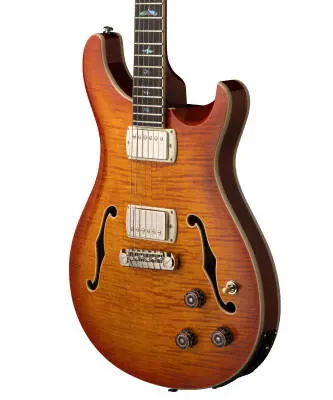 SE Hollowbody II Piezo Electric-Acoustic Hybrid Guitar with Case - Vintage Sunburst