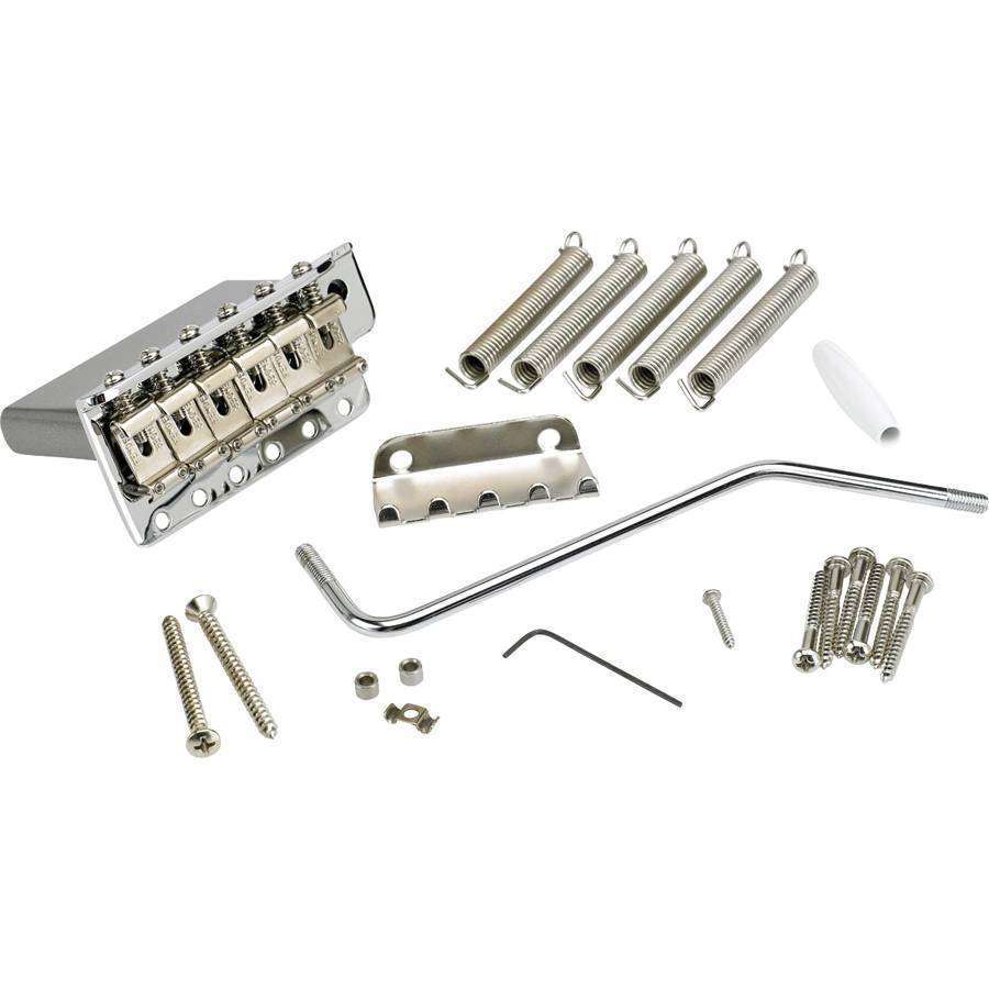 6-Saddle American Vintage Series Stratocaster Tremolo Assembly - Chrome (Left Hand)