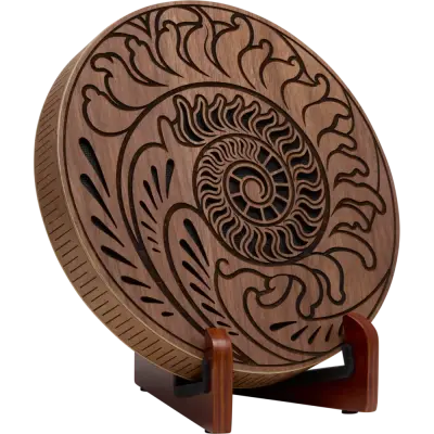 10\'\' Rain Disk, Ocean Sound - Fibonacci-Inspired Carving