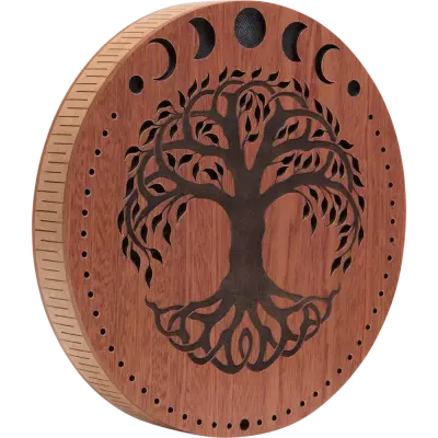 Meinl - 10 Rain Disk, Stream Sound - Moon Phases & Tree of Life Carving