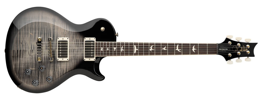 S2 McCarty 594 Singlecut Electric Guitar with Gigbag - Faded Gray Black Burst